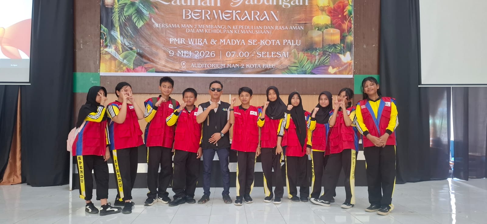 Latihan Gabungan PMR se-Kota Palu di MAN 2, PMR Spendu Siap Tempur untuk Lomba Juni